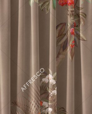 Фрески с листьями коричневые Art Fabric Ткани FA1957-COL3 изображение 0