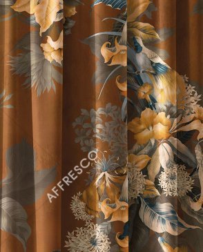 Фрески с листьями коричневые Art Fabric Ткани FA1962-COL2 изображение 0