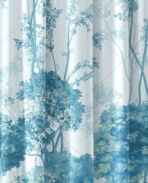 Фрески с листьями голубые Art Fabric Ткани FA2000-COL2 изображение 0