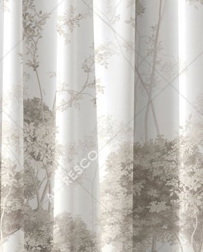 Фрески с листьями серые Art Fabric Ткани FA2000-COL4 изображение 0