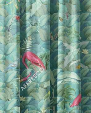 Фрески Affresco с птицами разноцветные Art Fabric Ткани FA2001-COL1 изображение 0