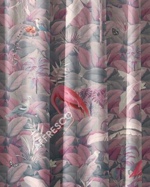 Фрески Affresco с животными розовые Art Fabric Ткани FA2001-COL5 изображение 0