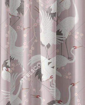 Фрески с птицами для гостиной Art Fabric Ткани FA2003-COL4 изображение 0
