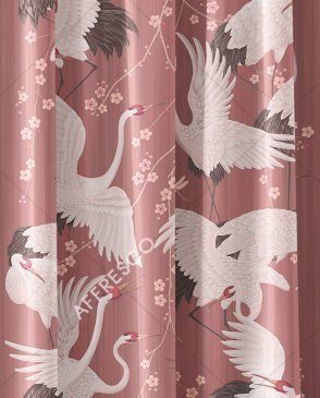 Фрески с птицами для гостиной Art Fabric Ткани FA2003-COL6 изображение 0