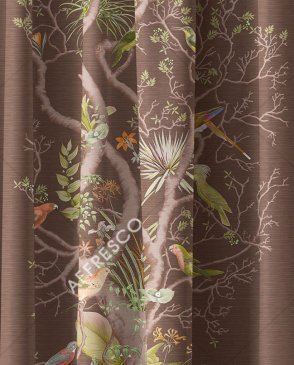 Фрески с листьями коричневые Art Fabric Ткани FA2004-COL4 изображение 0