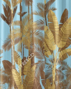 Фрески с листьями голубые Art Fabric Ткани FA2006-COL2 изображение 0
