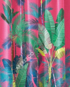 Фрески для гостиной розовые Art Fabric Ткани FA2006-COL6 изображение 0