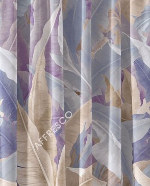 Фрески с листьями фиолетовые Art Fabric Ткани FA2011-COL3 изображение 0