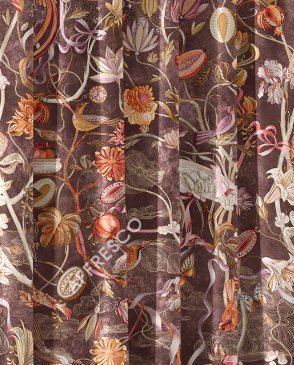 Фрески с листьями коричневые Art Fabric Ткани FA2014-COL3 изображение 0