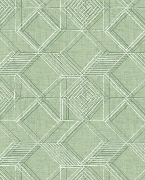 Обои с геометрическим рисунком зеленые Pacifica FD26020 изображение 0