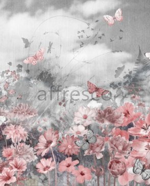 Фрески Affresco розовые New Art RE203-COL2 изображение 0