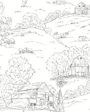 Обои YORK Simply Farmhouse с сюжетным рисунком Simply Farmhouse FH4031 изображение 0