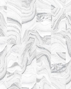 Обои с абстрактной полосой белые Organic Textures G67973 изображение 0