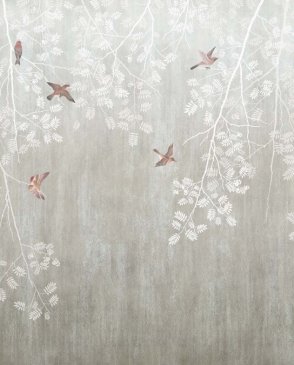 Фрески Affresco с листьями серые Wallpaper part 2 JK43-COL1 изображение 0