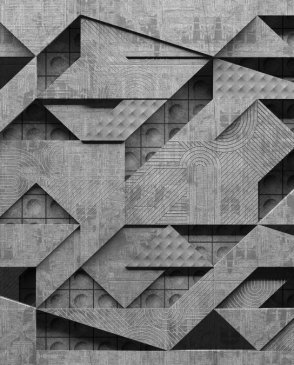 Фрески с геометрическим рисунком серые Trend Art JV418-COL3 изображение 0