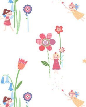 Обои бумажные с цветами для детской Pajama Party KJ50504 изображение 0