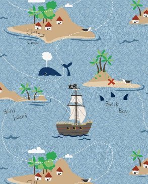 Обои WALLQUEST морской тематики для детской Pajama Party KJ51012 изображение 0