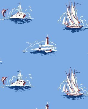 Обои WALLQUEST морской тематики для детской Pajama Party KJ53302 изображение 0