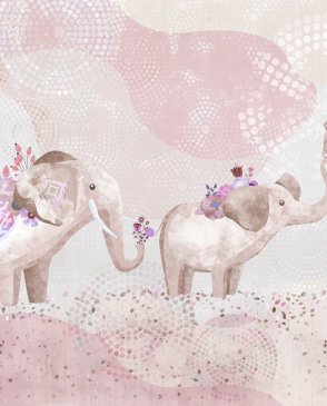 Фрески с животными розовые Сказки Affresco ML654-COL4 изображение 0