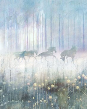 Фрески панно с сюжетным рисунком Tsvetarium mysterius-forest-solor-1 изображение 0