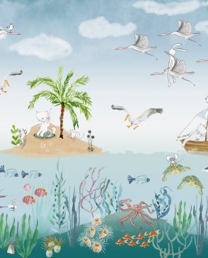 Фрески панно морской тематики Сказки Affresco NL671-COL2 изображение 0