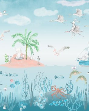 Фрески панно морской тематики Сказки Affresco NL671-COL4 изображение 0