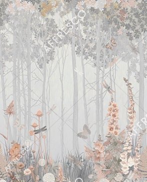 Фрески с листьями серые Art Fabric OFA1325-COL2 изображение 0