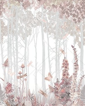 Фрески Affresco с листьями белые Art Fabric OFA1325-COL4 изображение 0