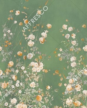 Фрески панно зеленые Art Fabric OFA1955-COL3 изображение 0