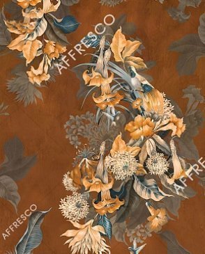 Фрески Affresco с цветами коричневые Art Fabric OFA1962-COL2 изображение 0