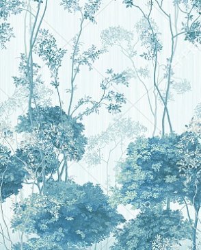 Фрески с листьями синие Art Fabric OFA2000-COL2 изображение 0