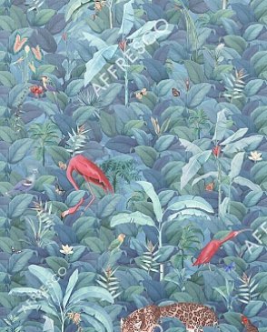 Фрески Affresco с птицами синие Art Fabric OFA2001-COL3 изображение 0