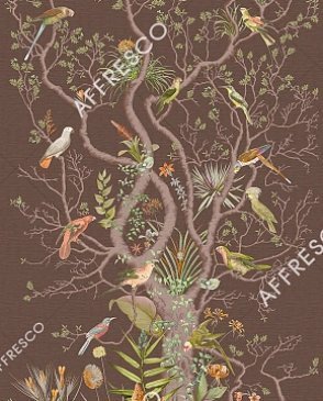 Фрески Affresco с птицами коричневые Art Fabric OFA2004-COL4 изображение 0