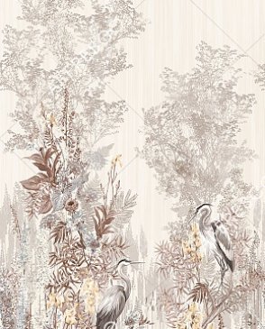 Фрески с листьями бежевые Art Fabric OFA2015-COL3 изображение 0