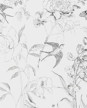 Обои DESIGNERS GUILD с птицами The Edit...Flowers PDG721-01 изображение 0