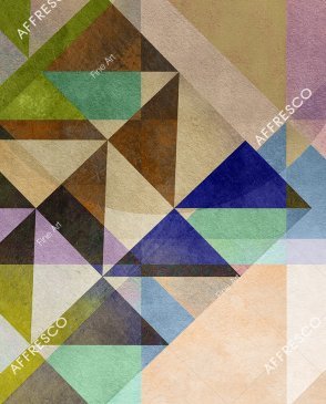 Фрески с геометрическим рисунком с акриловым покрытием Fine Art RE809-COL4 изображение 0