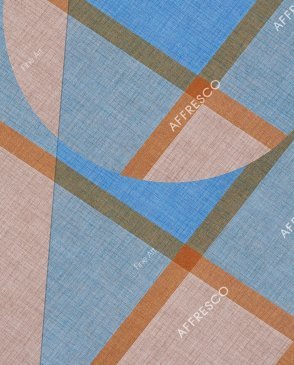 Фрески Affresco с геометрическим рисунком голубые Fine Art RE821-COL1 изображение 0