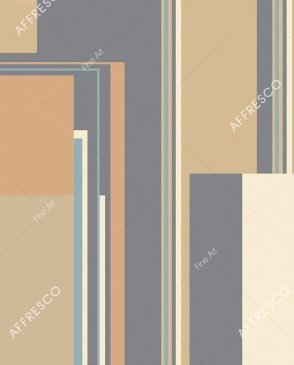 Фрески с геометрическим рисунком для гостиной Fine Art RE833-COL3 изображение 0
