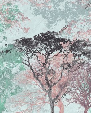 Фрески с листьями с акриловым покрытием Fine Art RE848-COL3 изображение 0