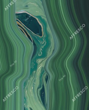 Фрески флизелиновые зеленые Fine Art RE889-COL4 изображение 0