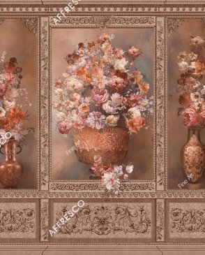 Фрески Affresco панно с вазонами Fine Art RE891-COL5 изображение 0