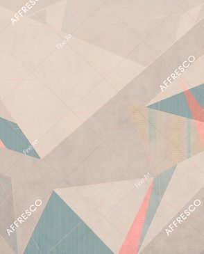 Фрески с геометрическим рисунком розовые Fine Art RE900-COL2 изображение 0