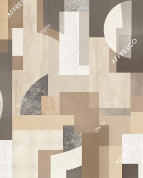 Фрески с геометрическим рисунком с акриловым покрытием Fine Art RE929-COL3 изображение 0