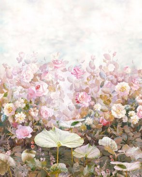 Фрески Affresco Tsvetarium с цветами Tsvetarium rose-garden-color-2 изображение 0