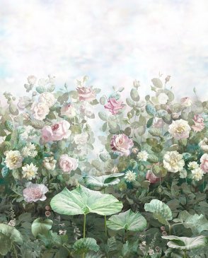 Фрески панно с цветами Tsvetarium rose-garden-color-3 изображение 0