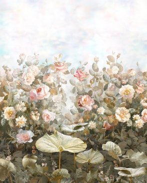 Фрески панно с цветами Tsvetarium rose-garden-color-4 изображение 0
