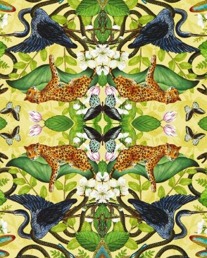 Обои Clarke & Clarke Botanical Wonders с бабочками, насекомыми Botanical Wonders W0136-01 изображение 0