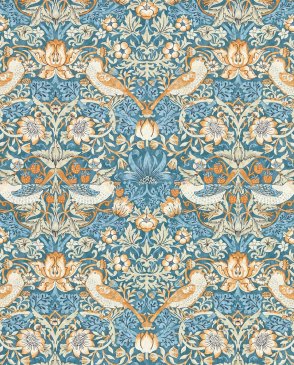 Обои Clarke & Clarke для спальни синие William Morris Designs W0171-02 изображение 0