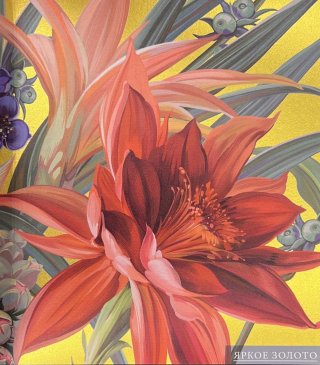 Фрески Фактуры фресок Яркое Золото изображение 0