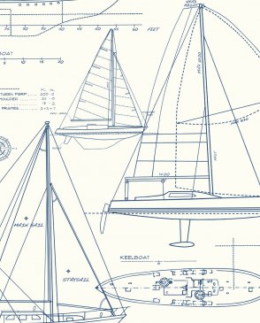 Обои морской тематики для детской Yacht Club YC61322 изображение 0